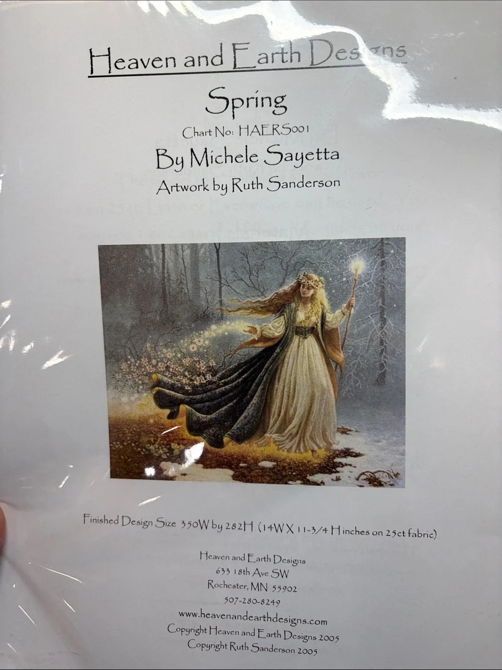 Heaven and Earth Designs (HAED) Set of 3 Cross Stitch Patterns -New